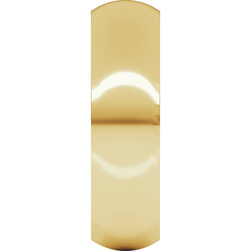 6 mm Comfort-Fit Half Round Band in 14k yellow gold