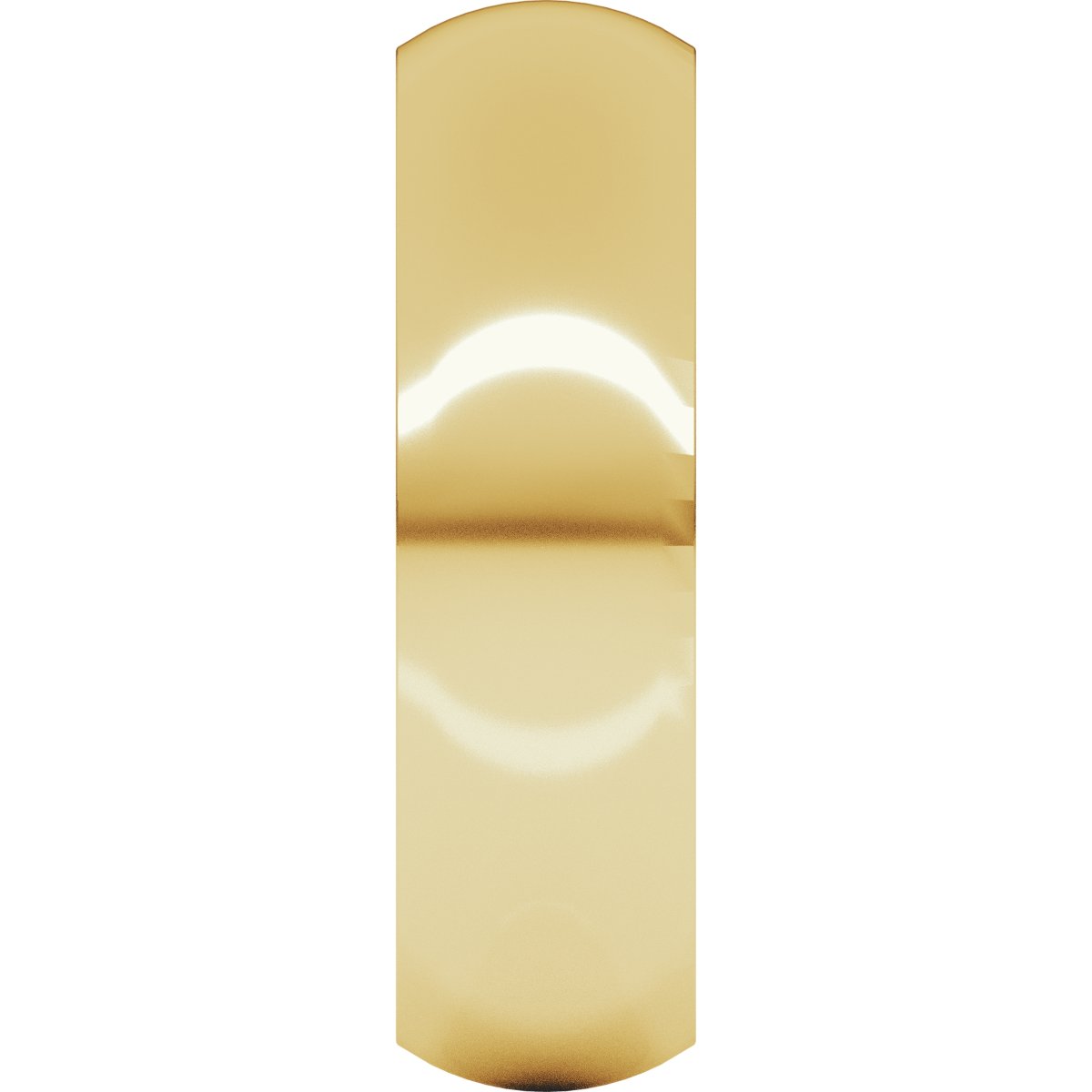 6 mm Comfort-Fit Half Round Band in 14k yellow gold