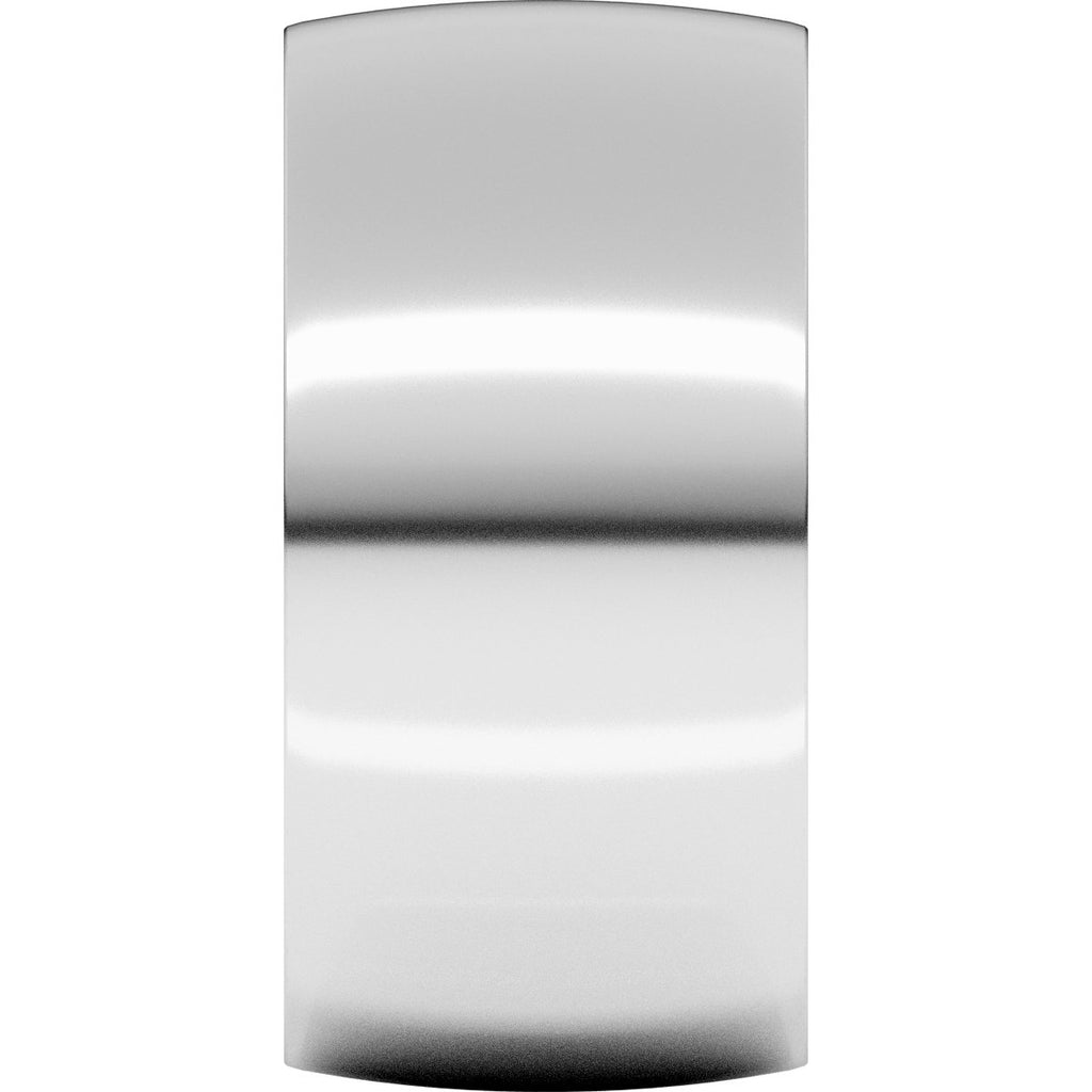 10 mm Lightweight Comfort-Fit Half Round Band in 14k white gold