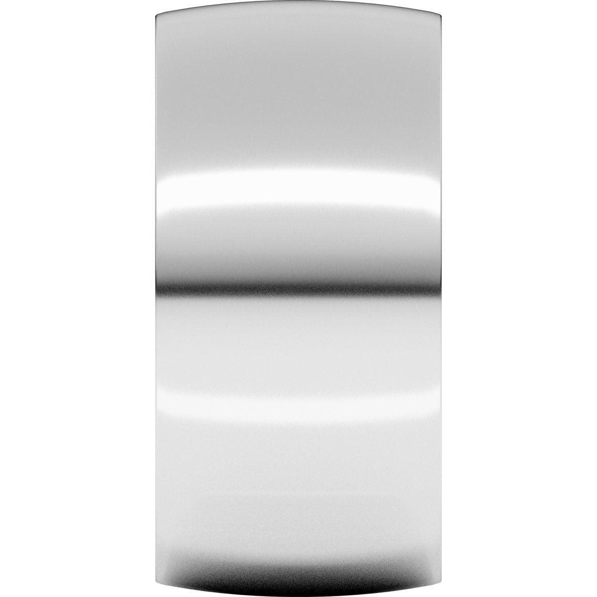 10 mm Lightweight Comfort-Fit Half Round Band in 14k white gold