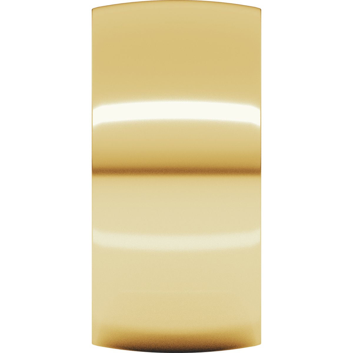 10 mm Lightweight Comfort-Fit Half Round Band in 14k yellow gold