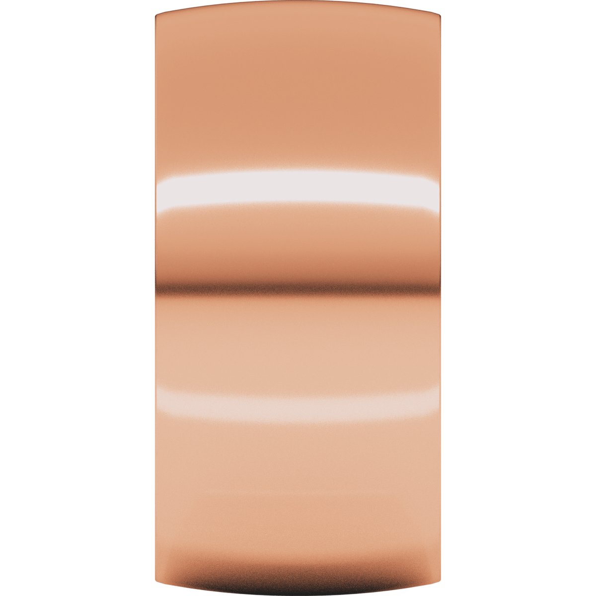 10 mm Lightweight Comfort-Fit Half Round Band in 14k rose gold