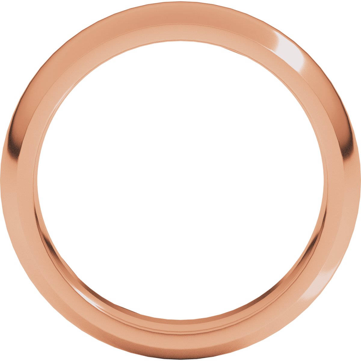 5 mm Comfort-Fit Half Round Band in 14k rose gold
