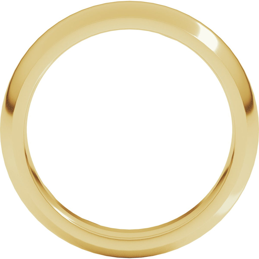 5 mm Comfort-Fit Half Round Band in 14k yellow gold