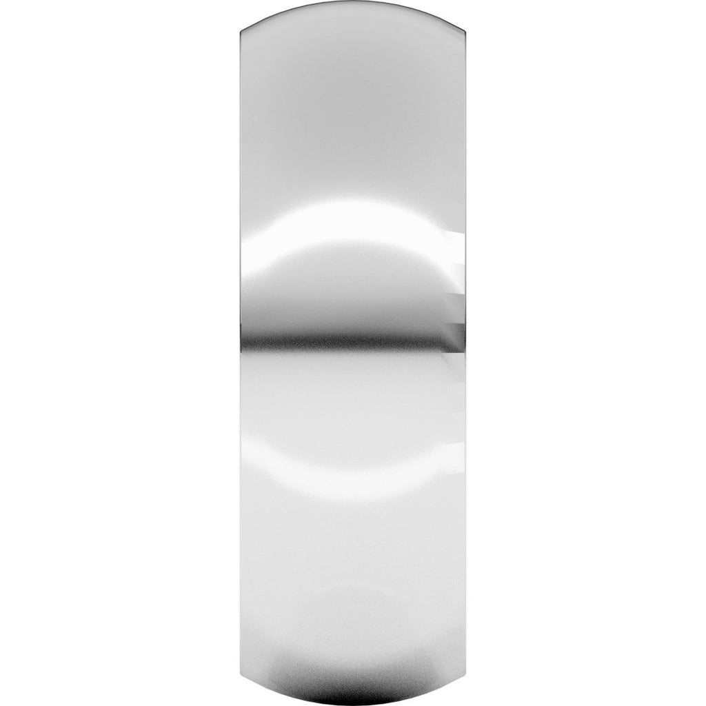 7 mm Comfort-Fit Half Round Band in 14k white gold