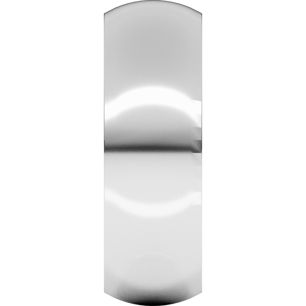 7 mm Comfort-Fit Half Round Band in 14k white gold