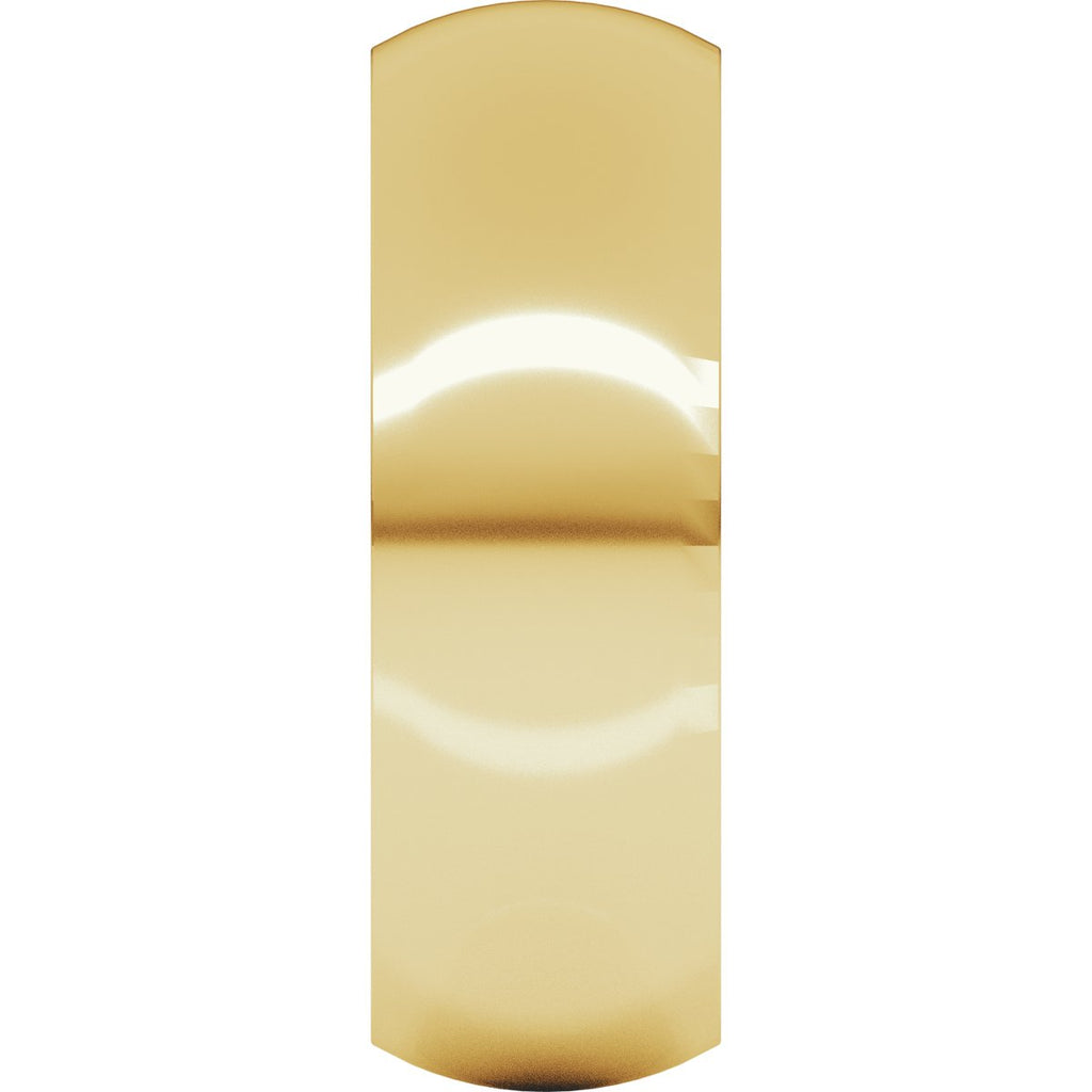 7 mm Comfort-Fit Half Round Band in 14k yellow gold
