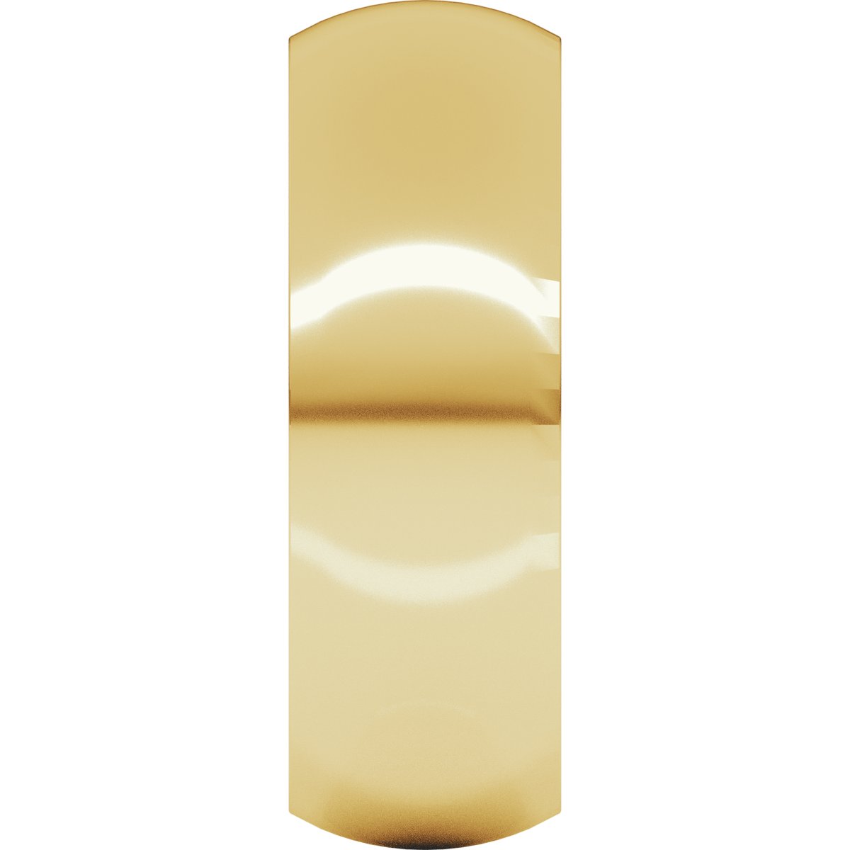 7 mm Comfort-Fit Half Round Band in 14k yellow gold