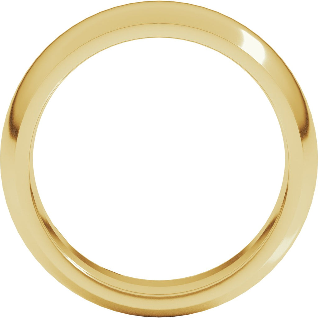 7 mm Comfort-Fit Half Round Band in 14k yellow gold