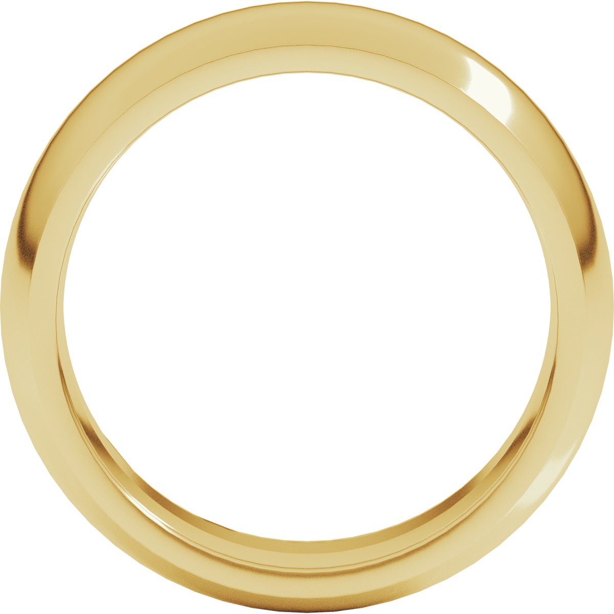 7 mm Comfort-Fit Half Round Band in 14k yellow gold