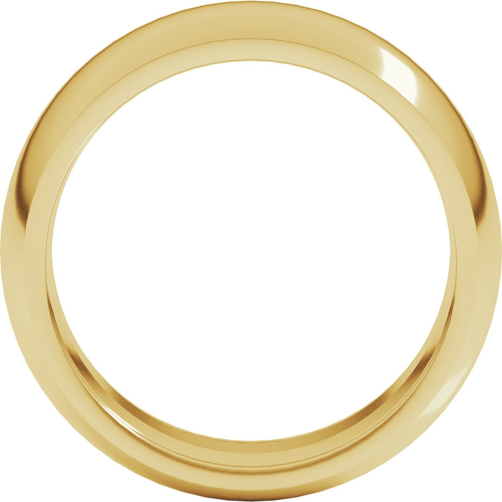 8 mm Comfort-Fit Half Round Band in 14k yellow gold