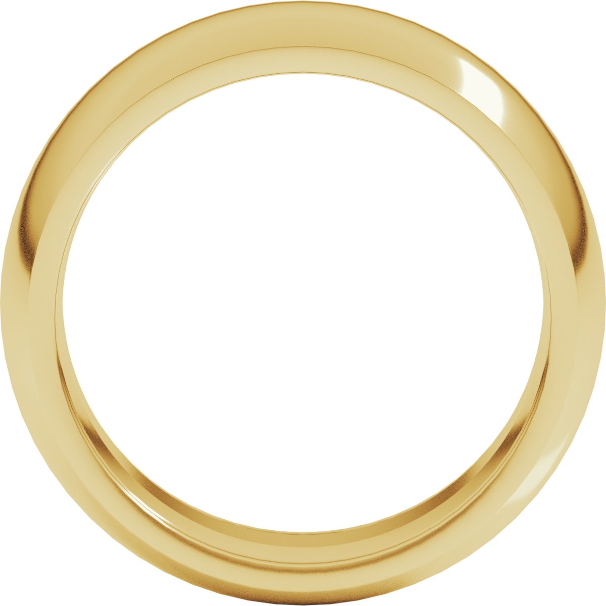8 mm Comfort-Fit Half Round Band in 14k yellow gold