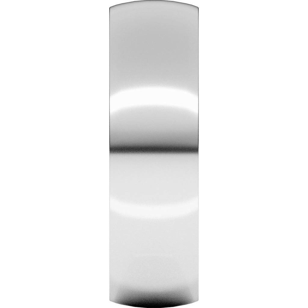 6 mm Lightweight Comfort-Fit Half Round Band in 14k white gold