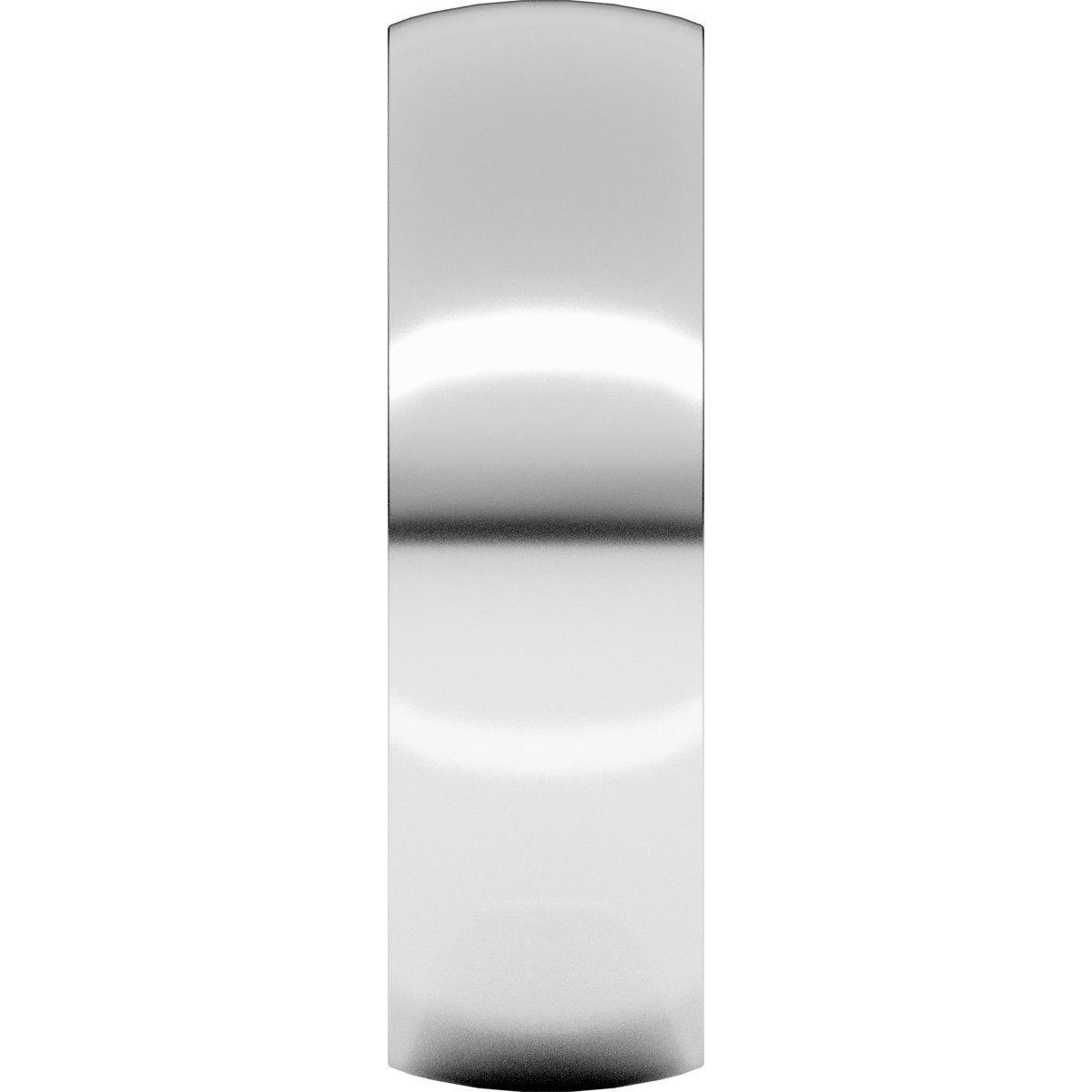 6 mm Lightweight Comfort-Fit Half Round Band in 14k white gold