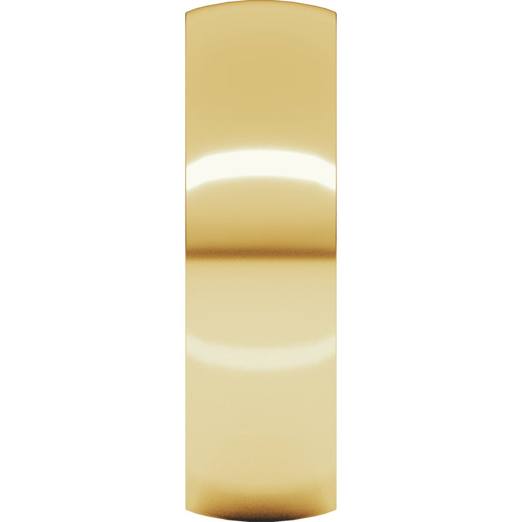 6 mm Lightweight Comfort-Fit Half Round Band in 14k yellow gold