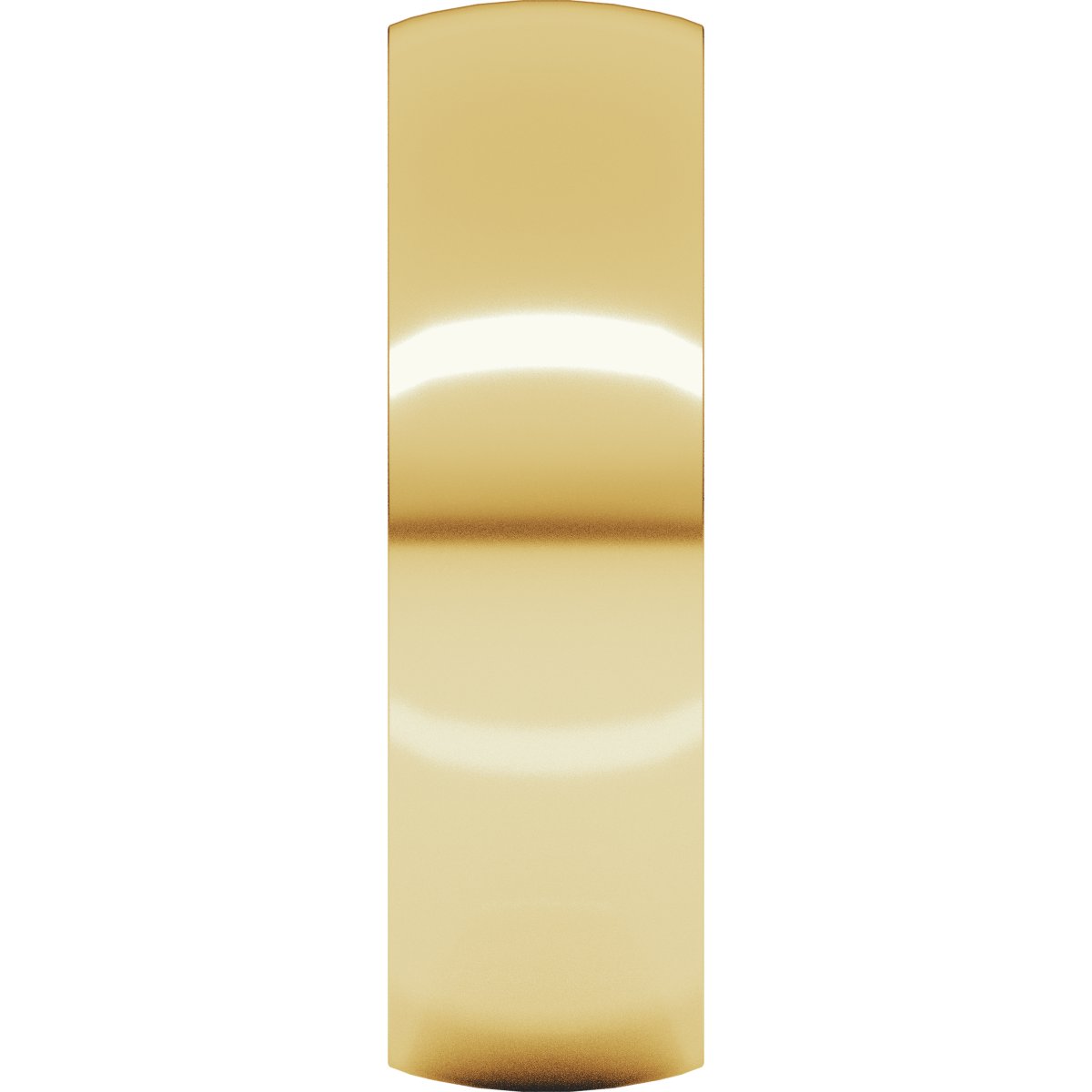 6 mm Lightweight Comfort-Fit Half Round Band in 14k yellow gold