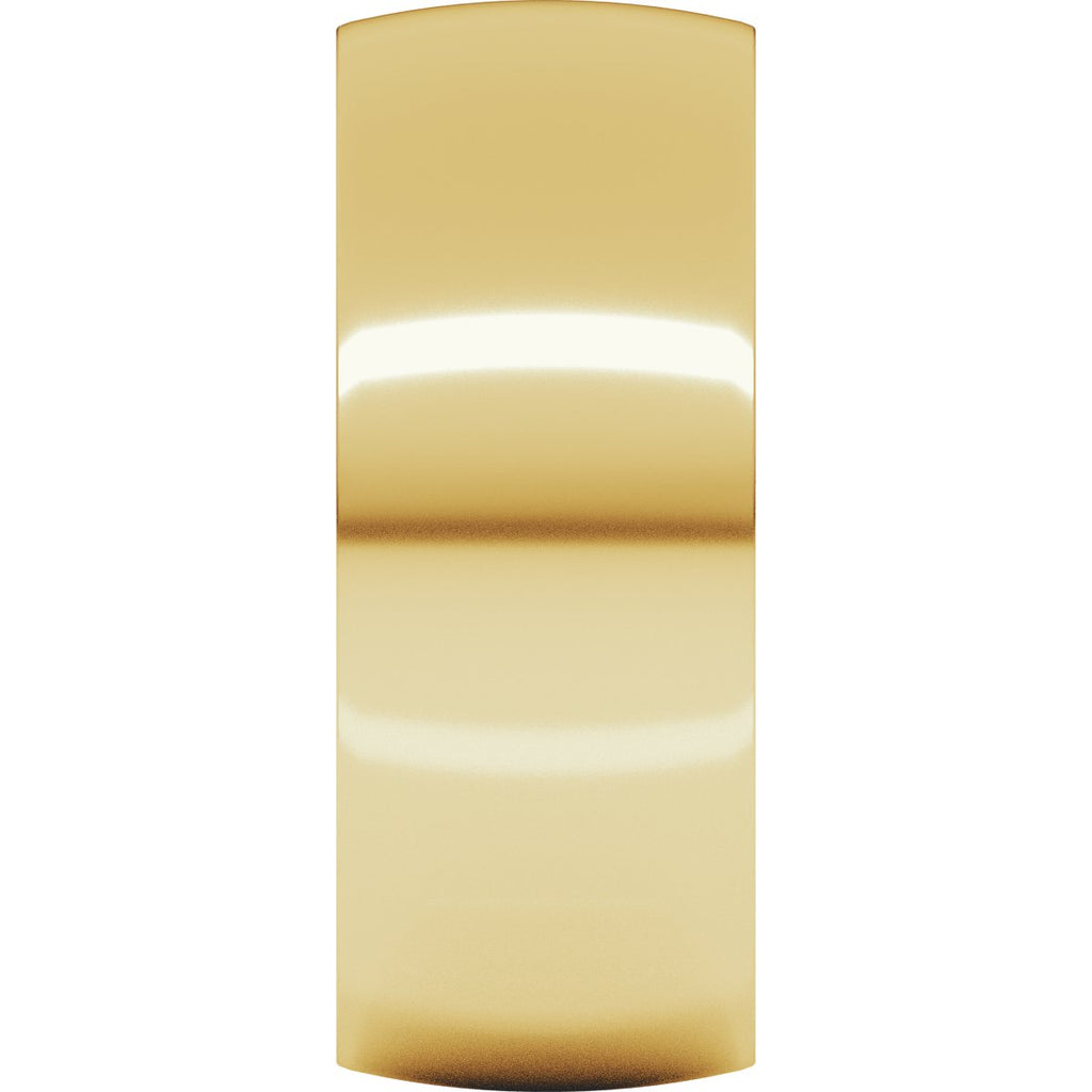 8 mm Lightweight Comfort-Fit Half Round Band in 14k yellow gold