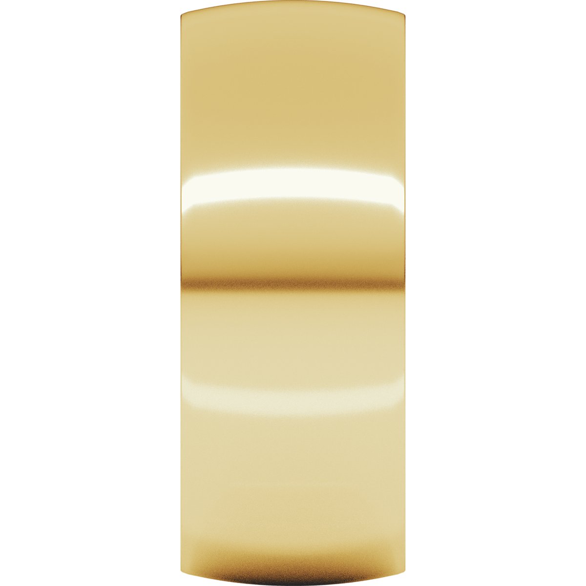 8 mm Lightweight Comfort-Fit Half Round Band in 14k yellow gold