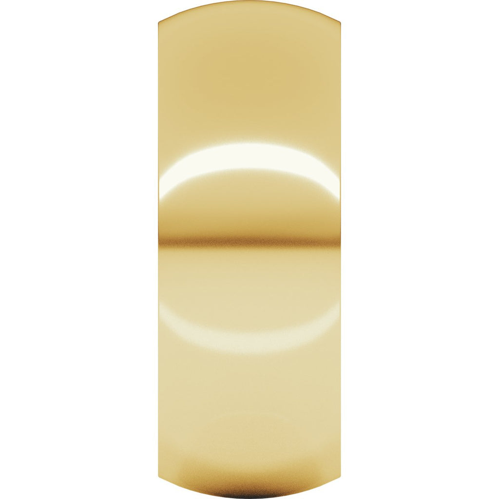 8 mm Comfort-Fit Half Round Band in 14k yellow gold