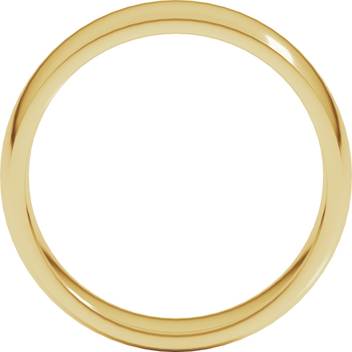 6 mm Lightweight Comfort-Fit Half Round Band in 14k yellow gold