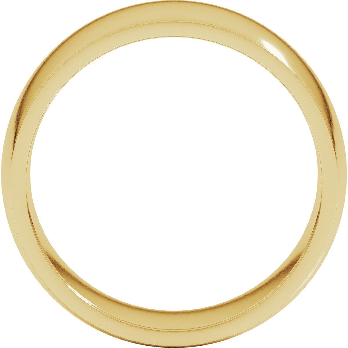8 mm Lightweight Comfort-Fit Half Round Band in 14k yellow gold