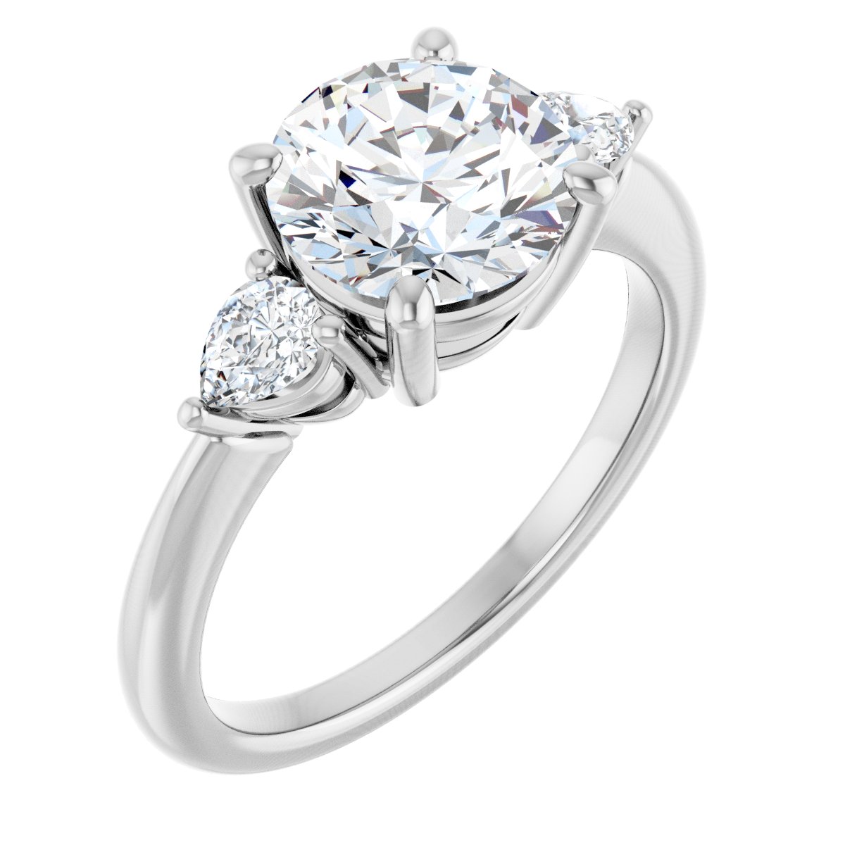 2 1/4 CTW Lab-Grown Diamond Engagement Ring in 14k white gold