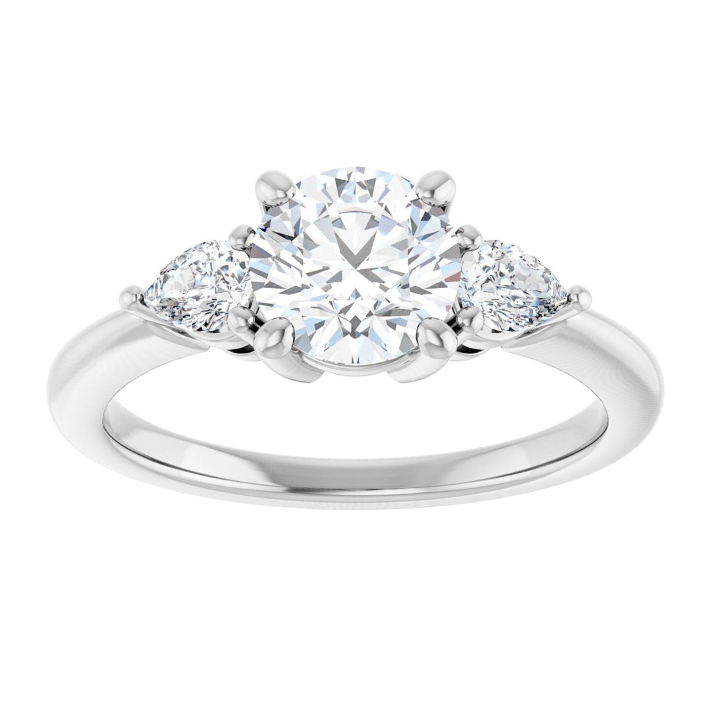 1 1/4 CTW Lab-Grown Diamond Engagement Ring in 14k white gold