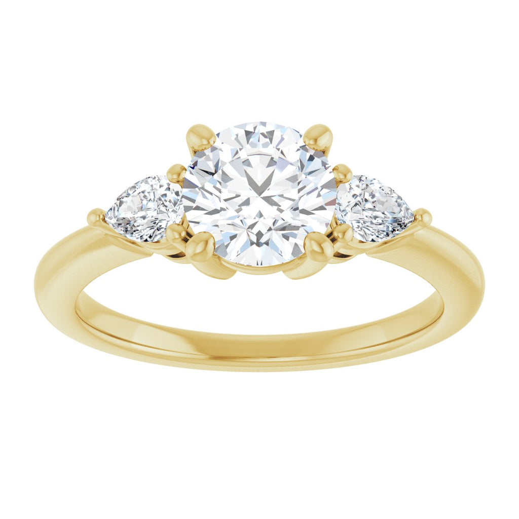 1 1/4 CTW Lab-Grown Diamond Engagement Ring in 14k yellow gold