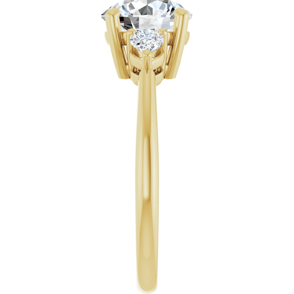 2 1/4 CTW Lab-Grown Diamond Engagement Ring in 14k yellow gold