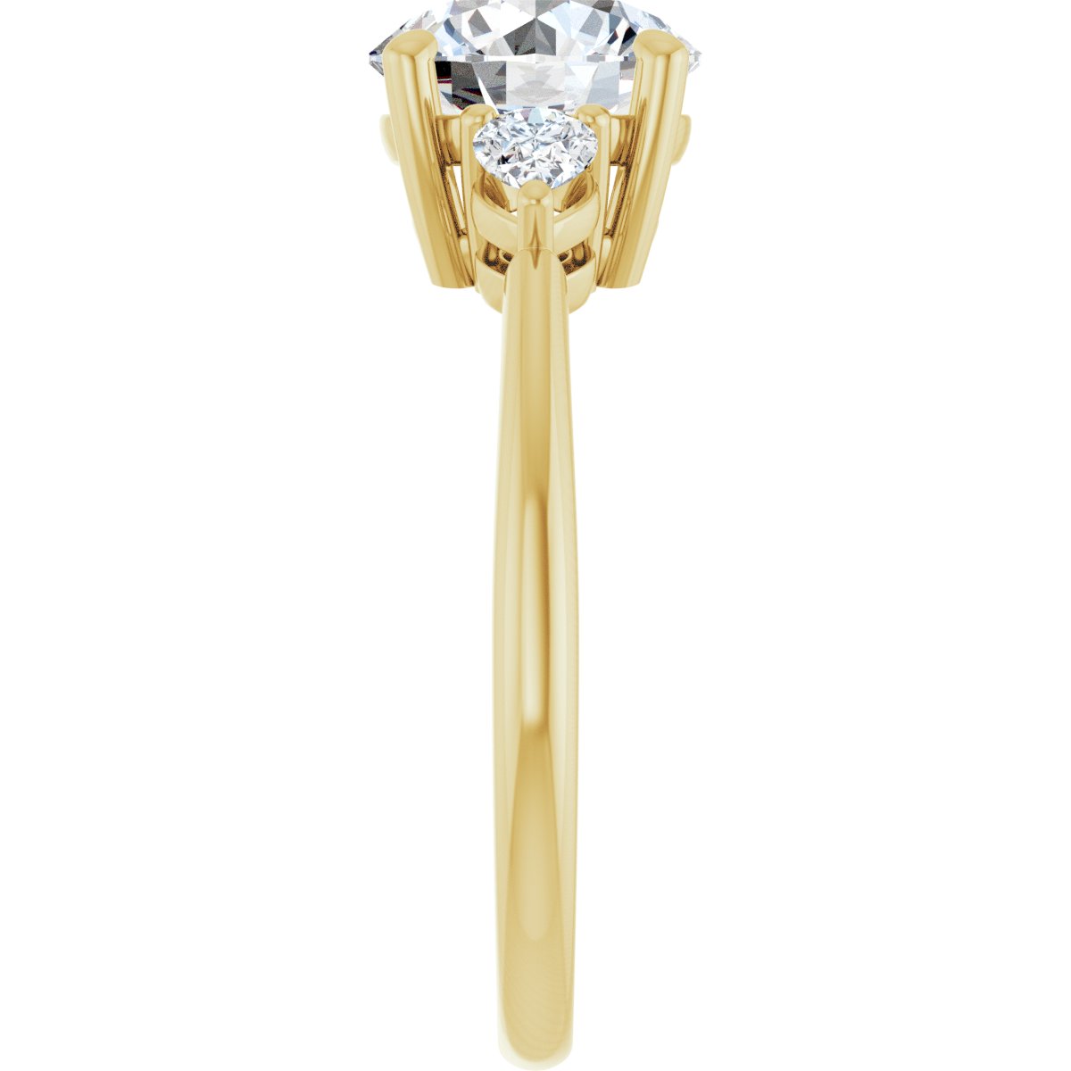 2 1/4 CTW Lab-Grown Diamond Engagement Ring in 14k yellow gold