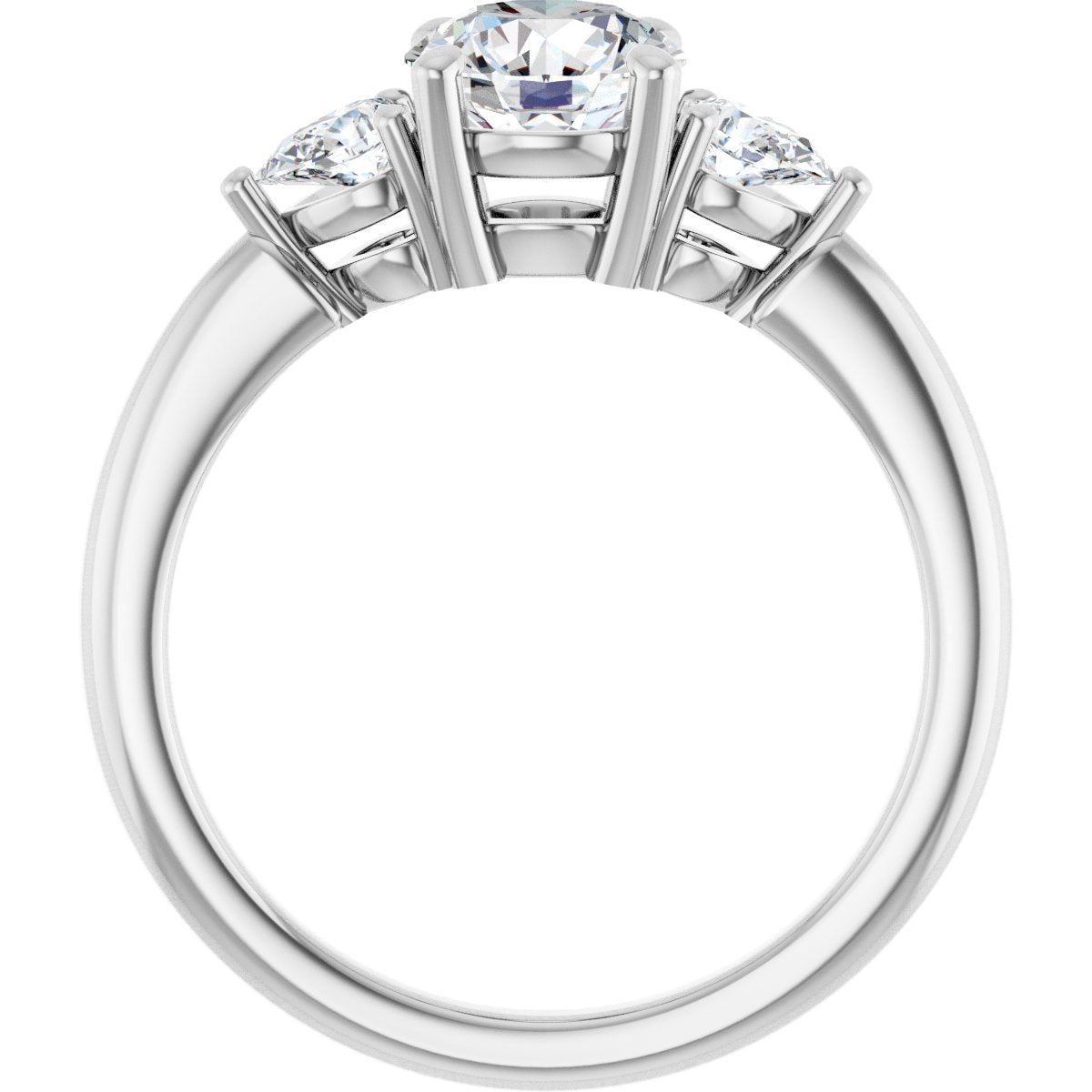 1 1/4 CTW Lab-Grown Diamond Engagement Ring in 14k white gold