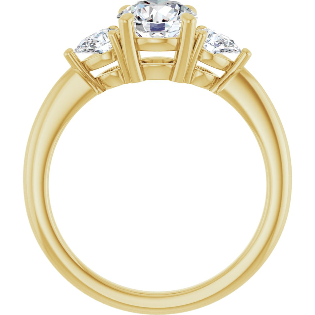 1 1/4 CTW Lab-Grown Diamond Engagement Ring in 14k yellow gold