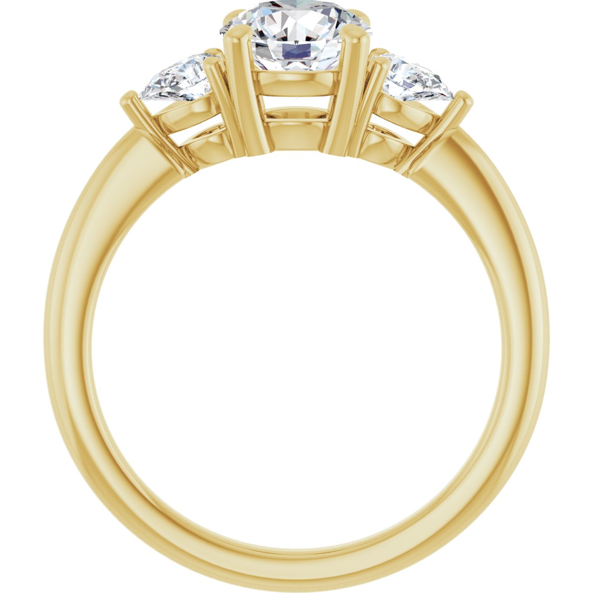 1 1/4 CTW Lab-Grown Diamond Engagement Ring in 14k yellow gold