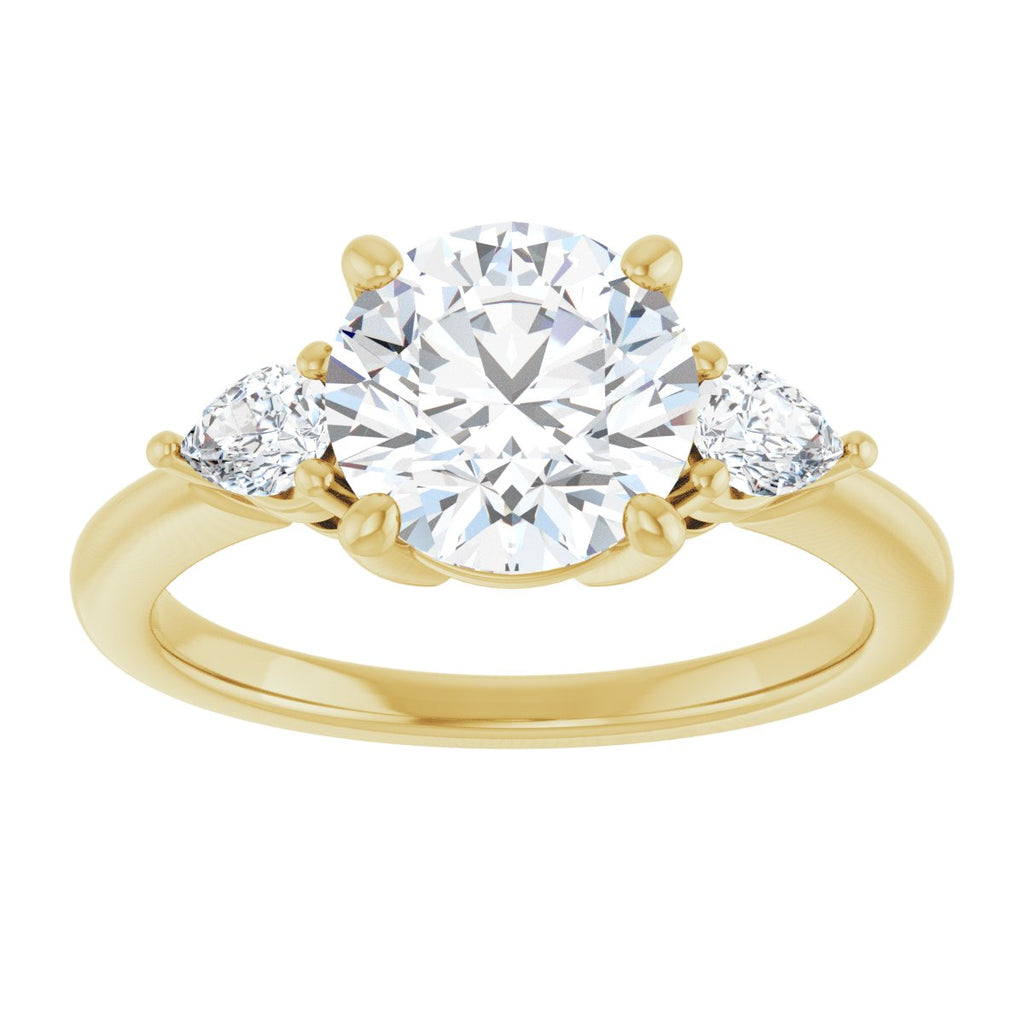 2 1/4 CTW Lab-Grown Diamond Engagement Ring in 14k yellow gold