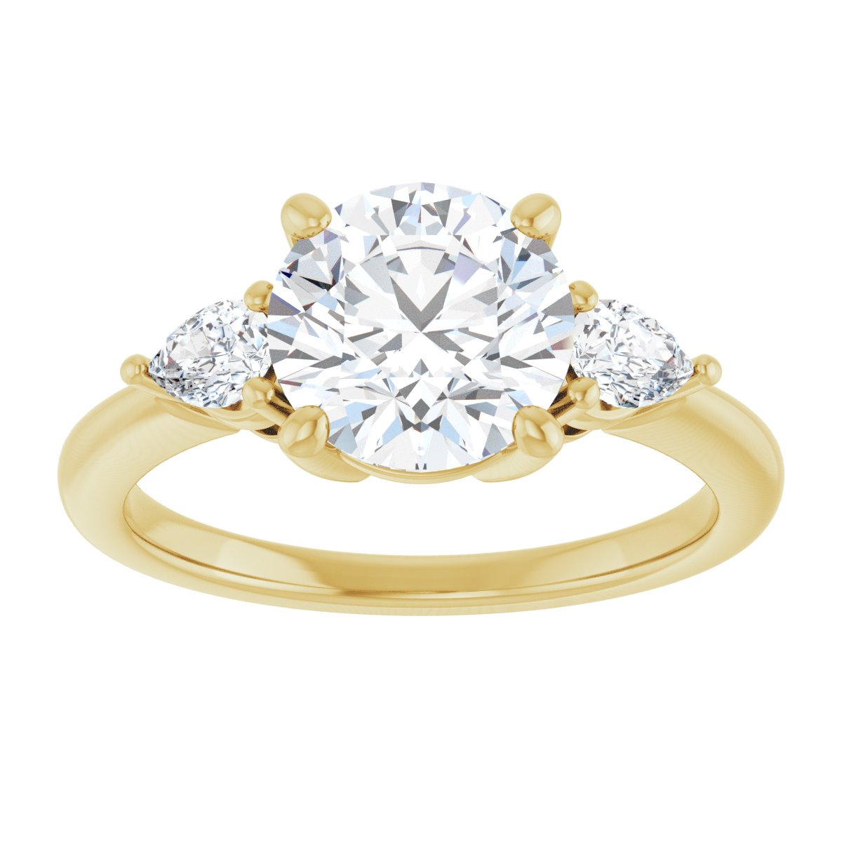 2 1/4 CTW Lab-Grown Diamond Engagement Ring in 14k yellow gold