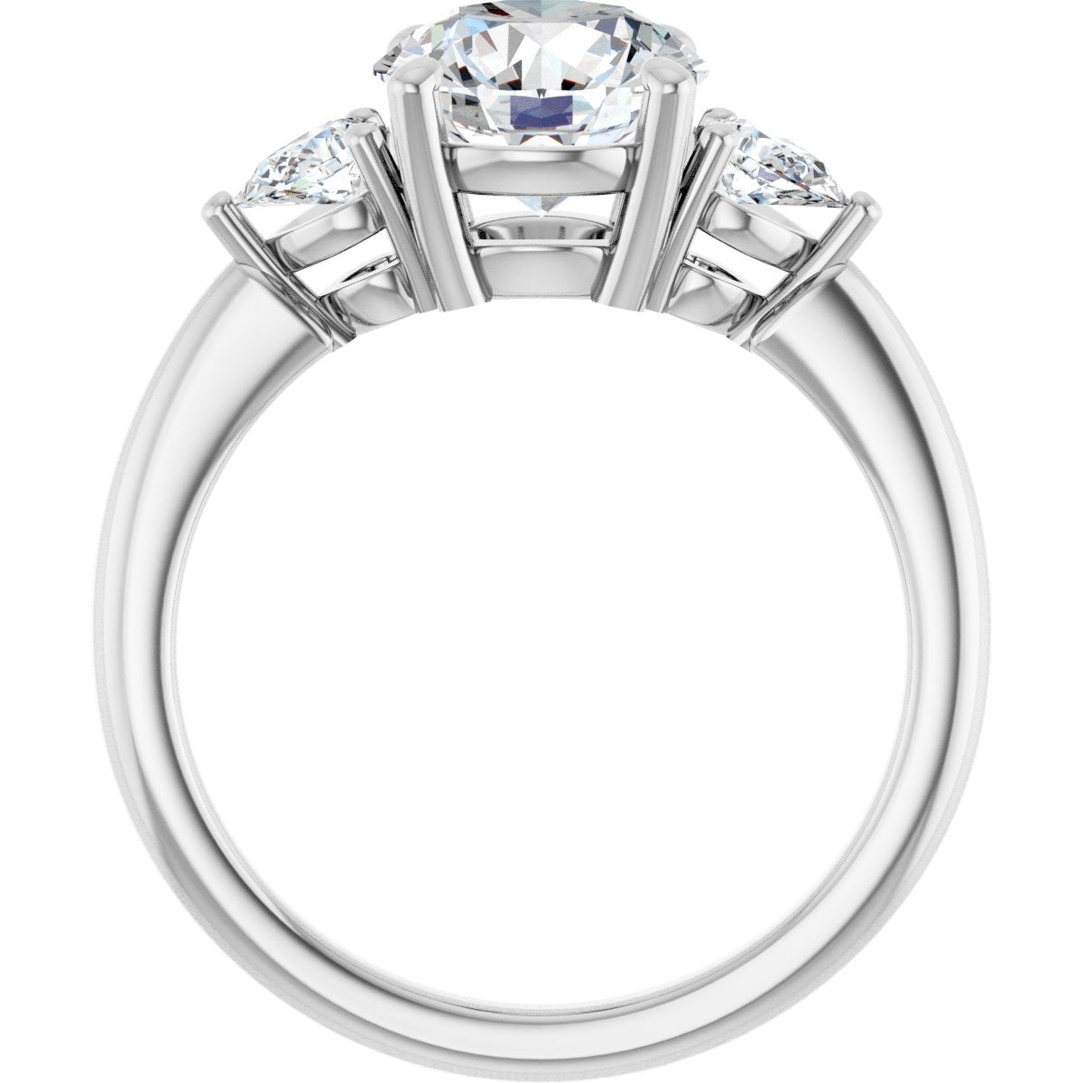 2 1/4 CTW Lab-Grown Diamond Engagement Ring in 14k white gold