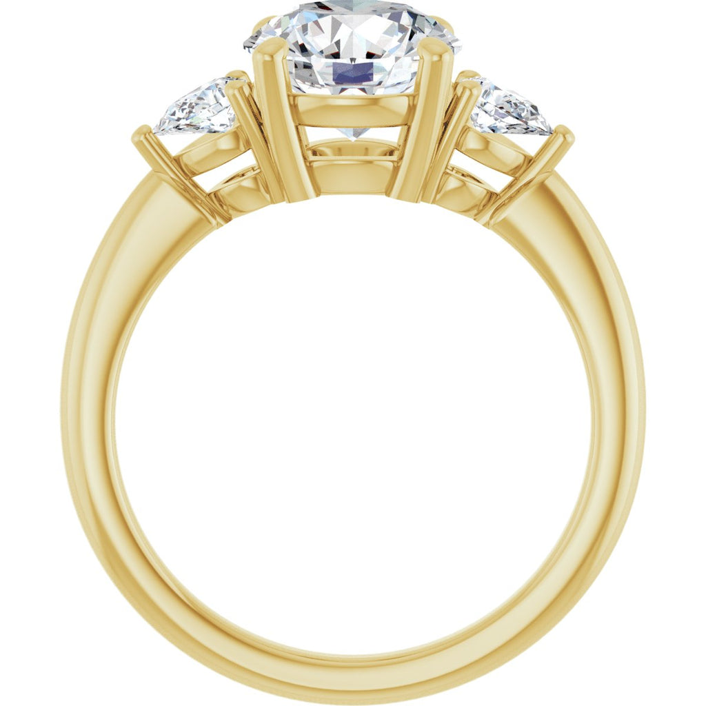 2 1/4 CTW Lab-Grown Diamond Engagement Ring in 14k yellow gold