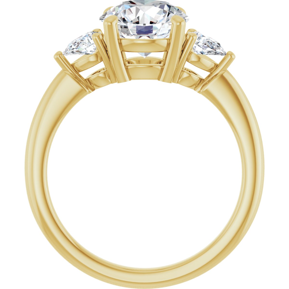 2 1/4 CTW Lab-Grown Diamond Engagement Ring in 14k yellow gold