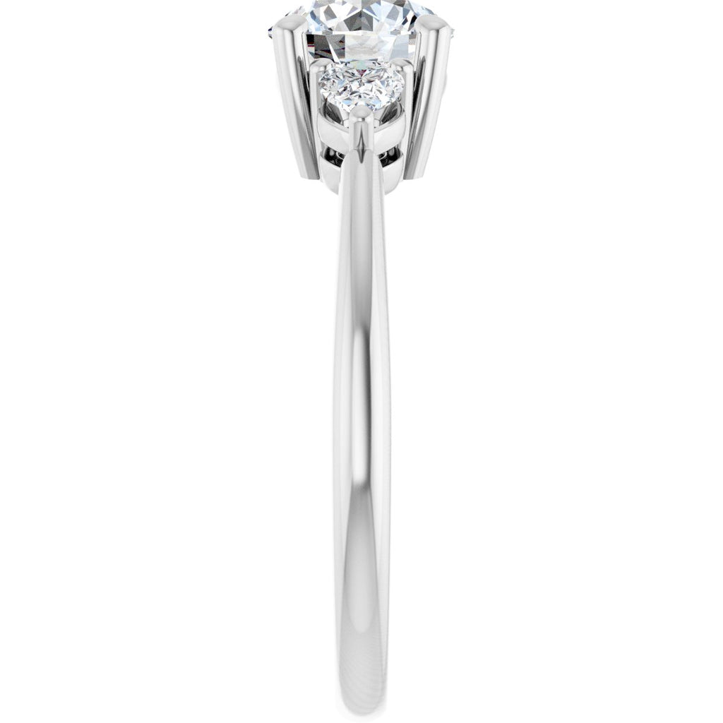 1 1/4 CTW Lab-Grown Diamond Engagement Ring in 14k white gold