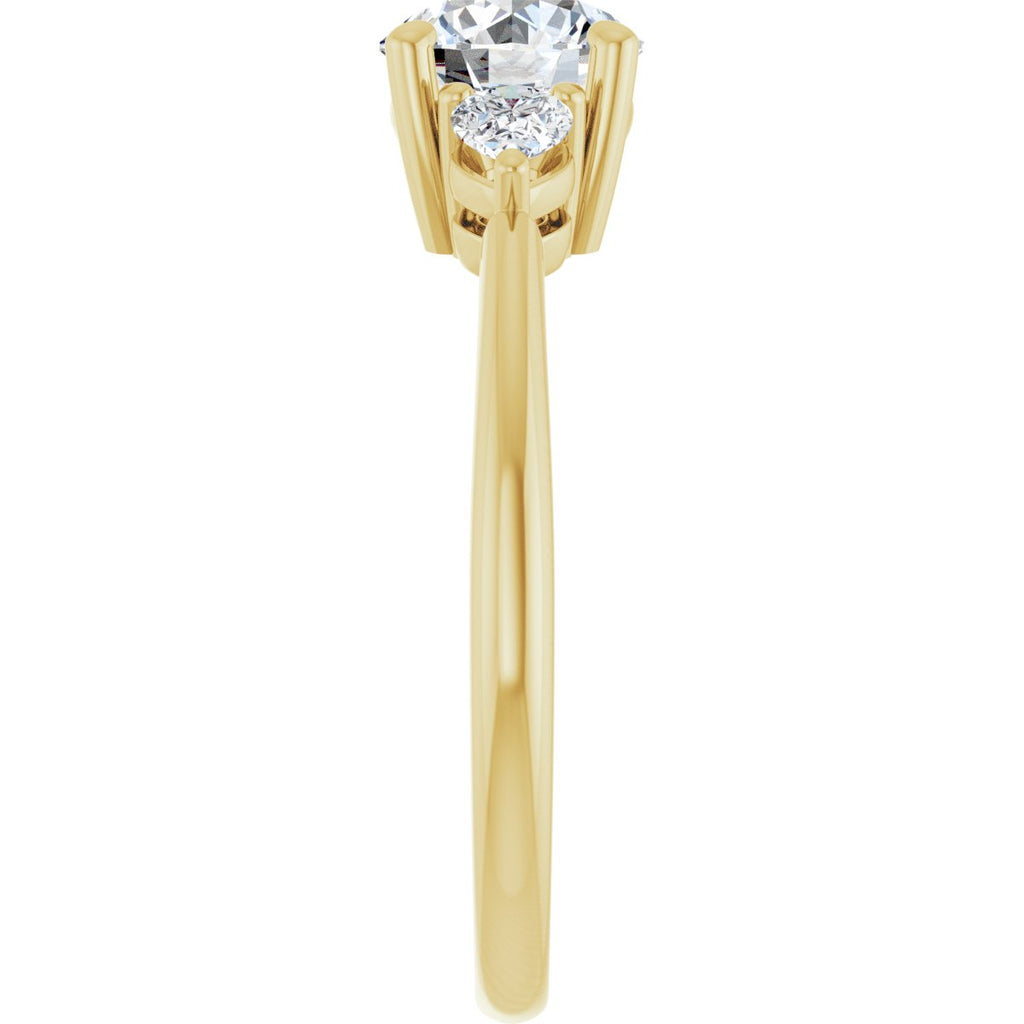 1 1/4 CTW Lab-Grown Diamond Engagement Ring in 14k yellow gold
