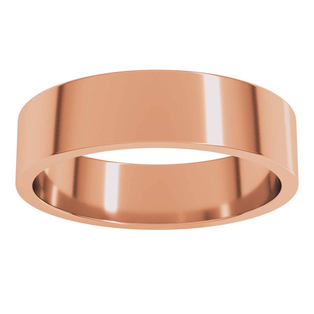 5 mm Flat Band in 14k rose gold