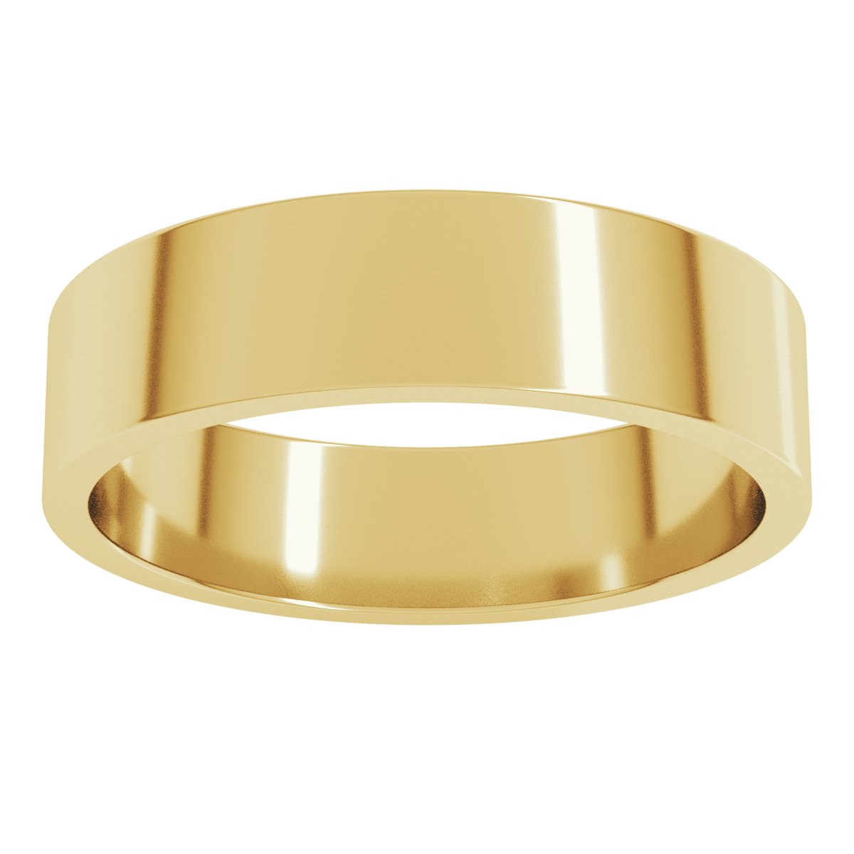 5 mm Flat Band in 14k yellow gold