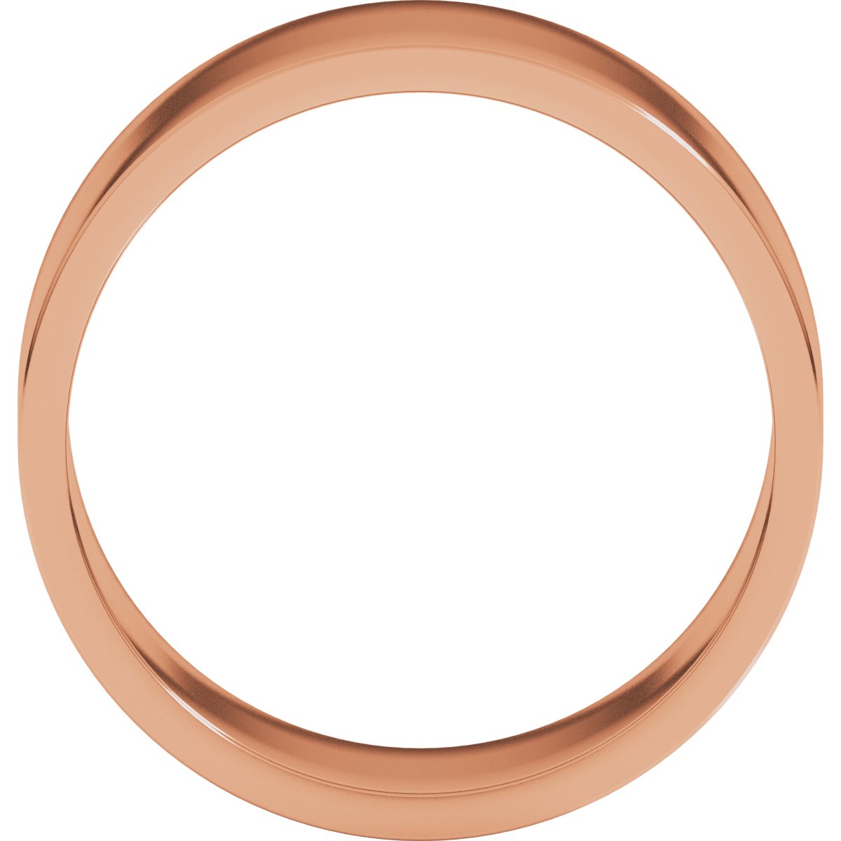 8 mm Flat Band in 14k rose gold