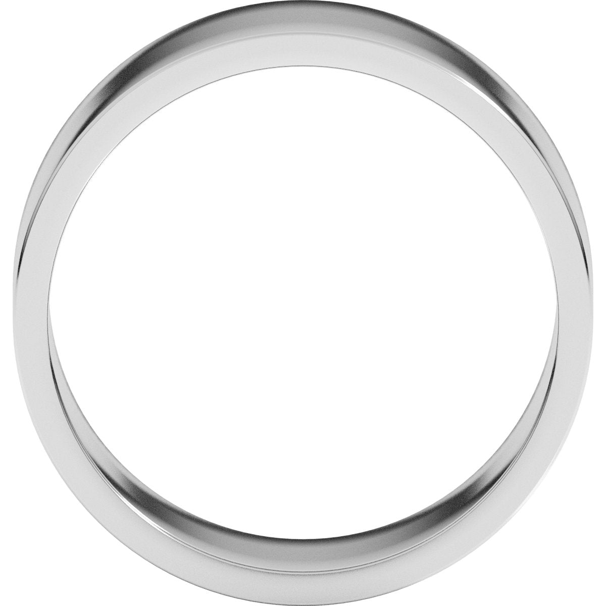 8 mm Flat Band in 14k white gold