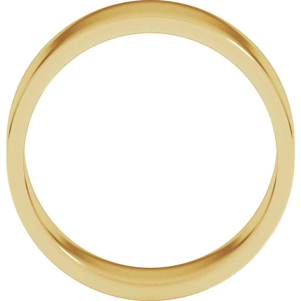 8 mm Flat Band in 14k yellow gold