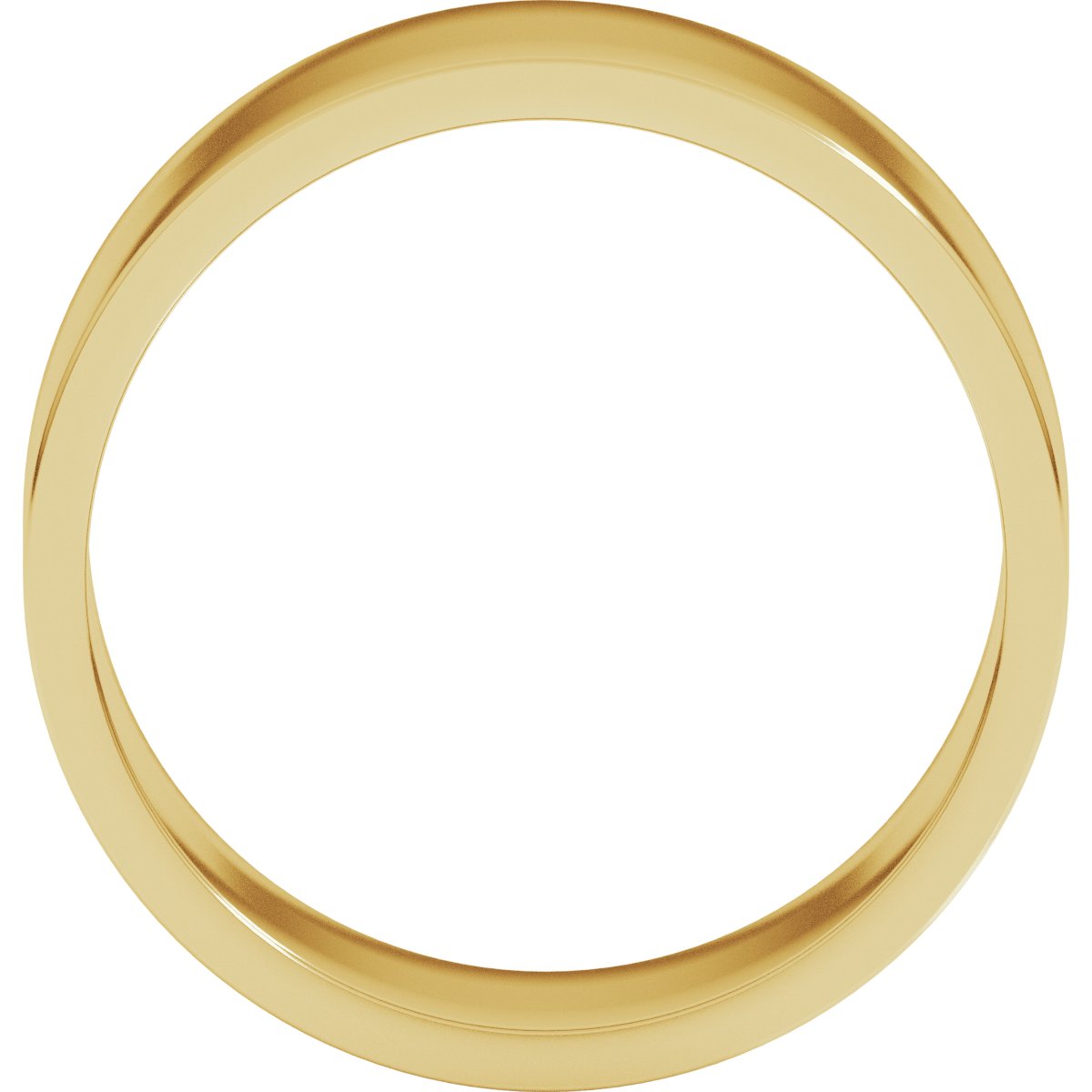 8 mm Flat Band in 14k yellow gold