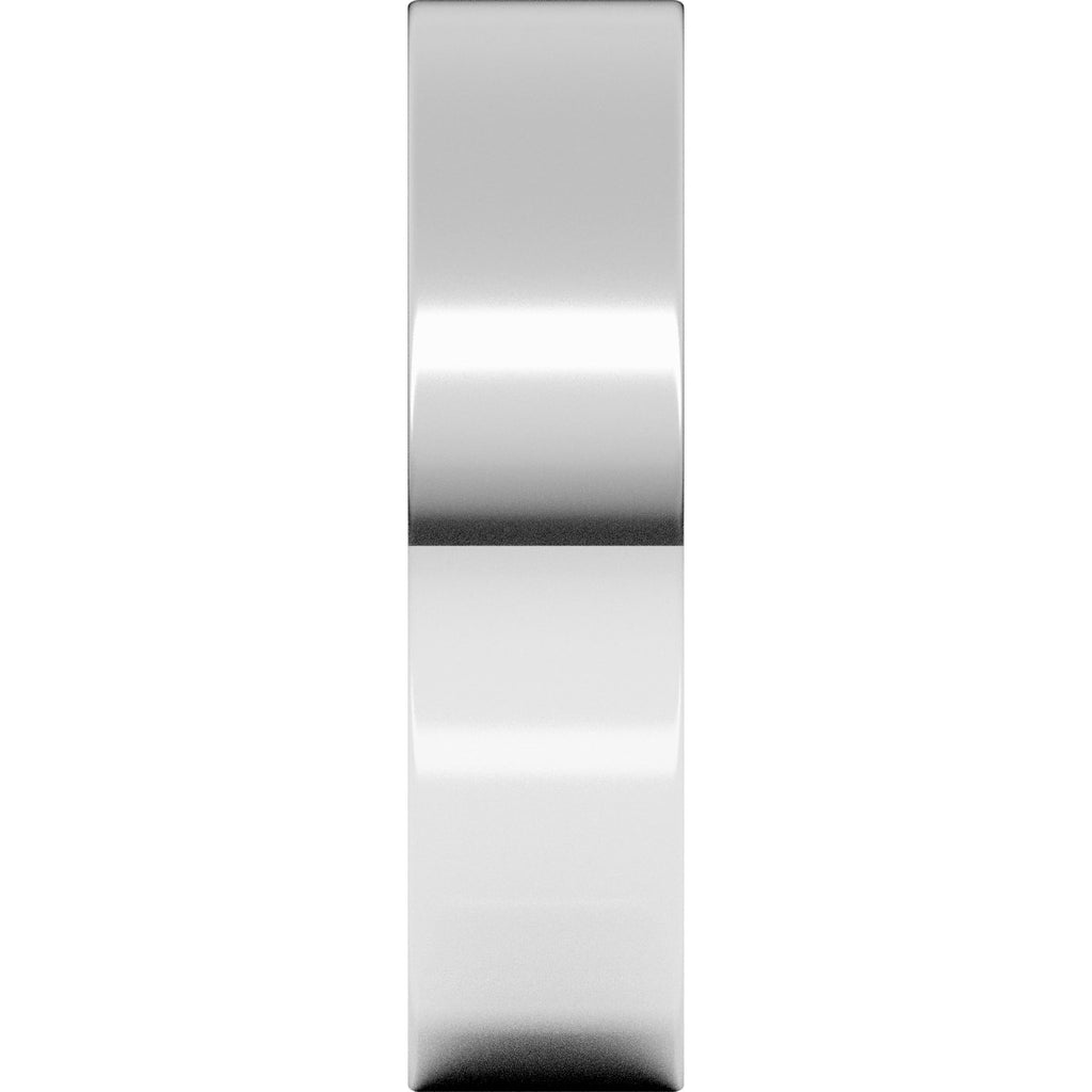 5 mm Flat Band in 14k white gold