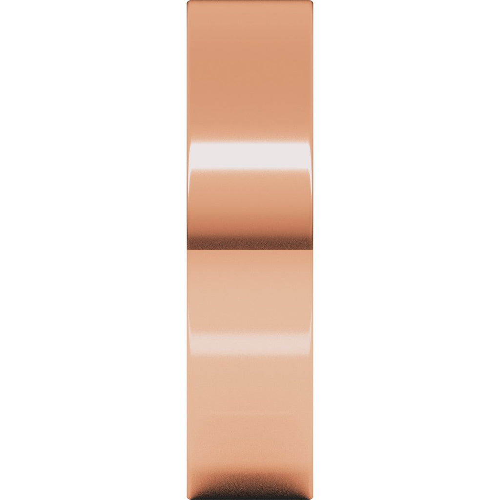 5 mm Flat Band in 14k rose gold