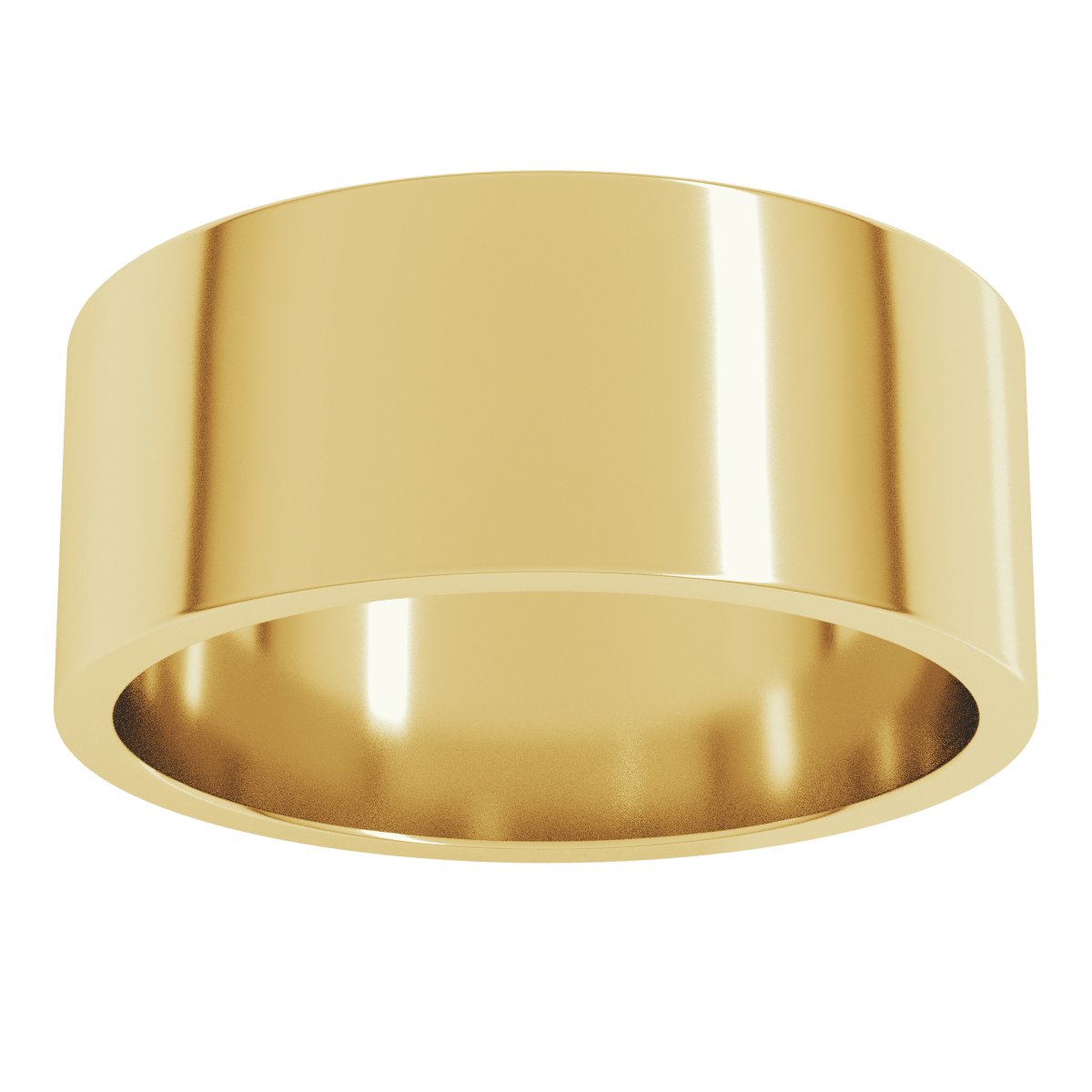 8 mm Flat Band in 14k yellow gold
