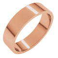 5 mm Flat Band in 14k rose gold